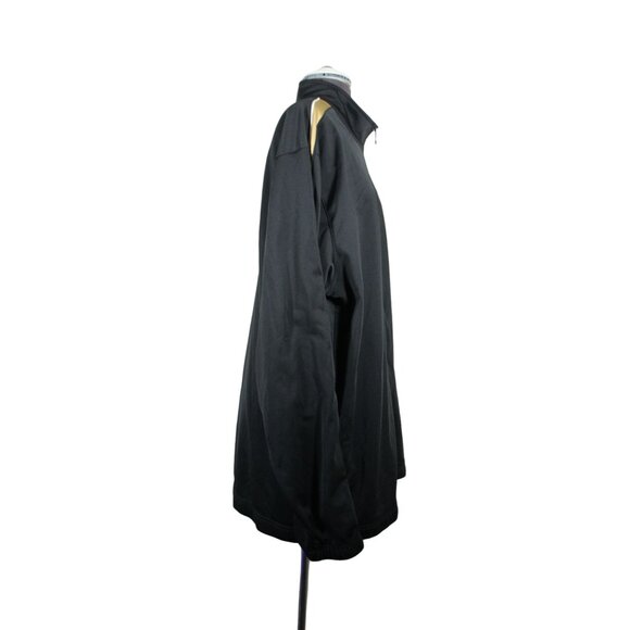 Nike men's retro style black gold full zip mock‎ neck training track jacket XL - Picture 4 of 12